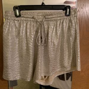 Shimmery Gold Shorts